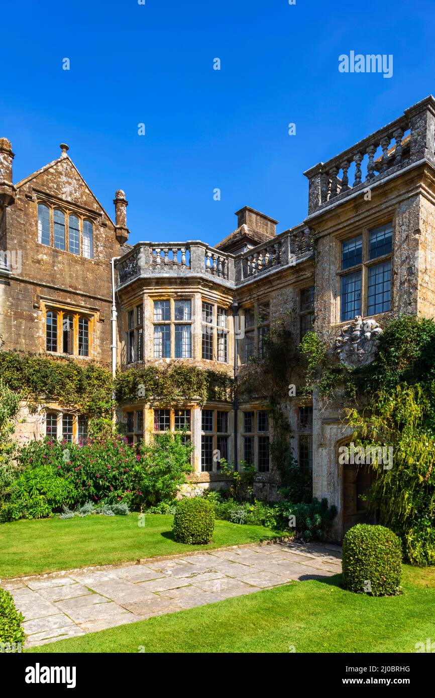 England, Dorset, Beaminster, Mapperton House and Gardens Stock Photo ...