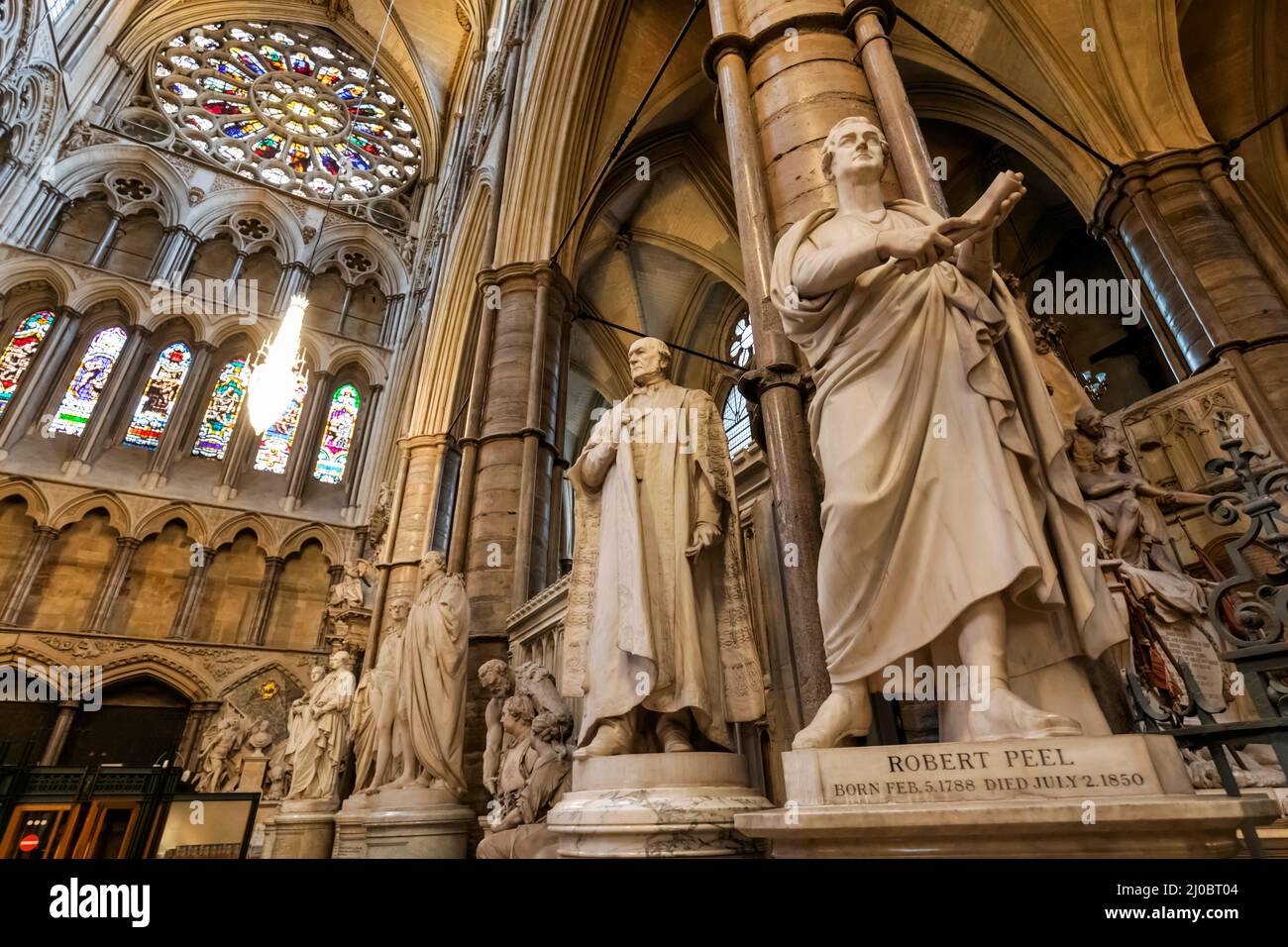 England, London, Westminster Abbey, Memorial Statues of Prominant