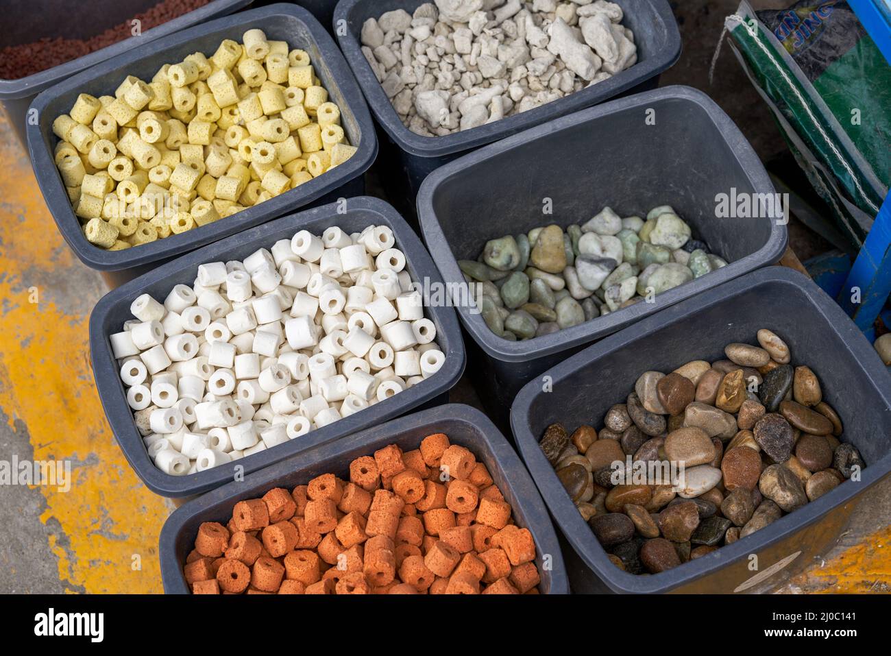 Filtration materials used for filtration and purification of water