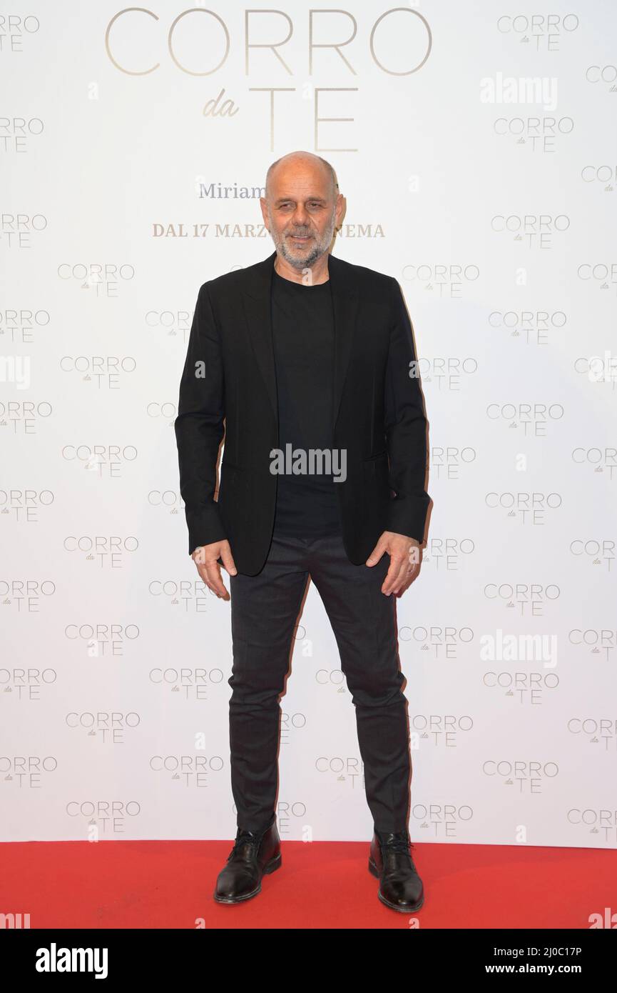 Riccardo Milani attends the red carpet of the premiere of the movie ...