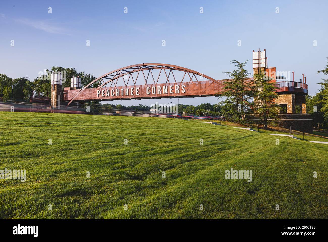 Peachtree Corners Bridge Stock Photo - Alamy