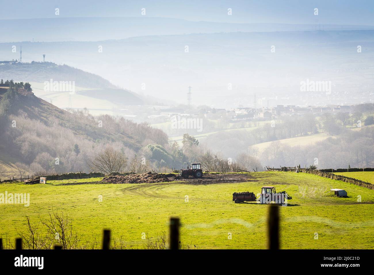 Shibden Valley, West Yorkshire, UK. 18th March, 2022. UK Weather.A