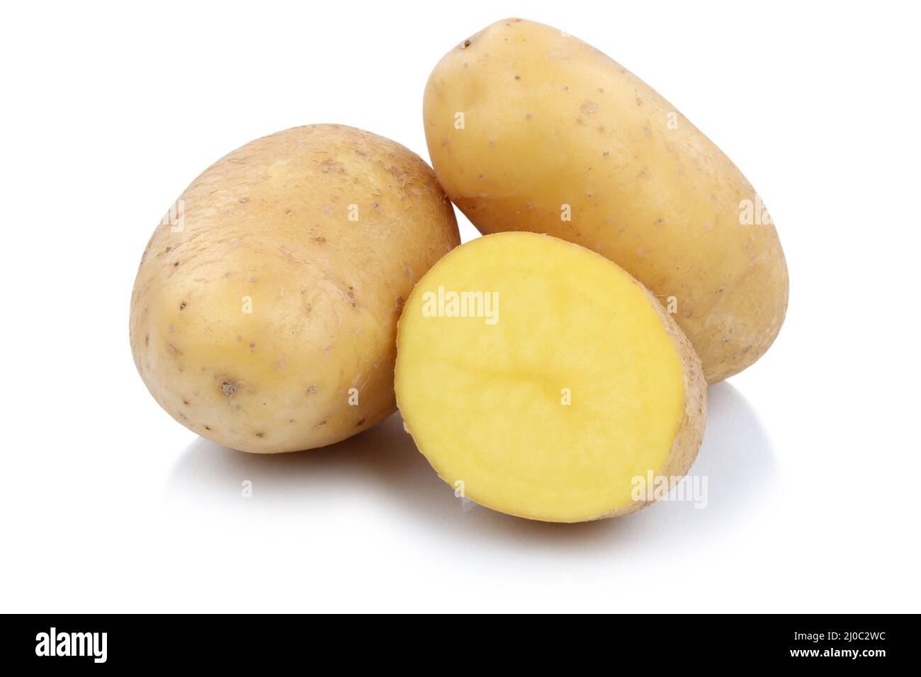 Potatoes Vegetables Exempted isolated Stock Photo