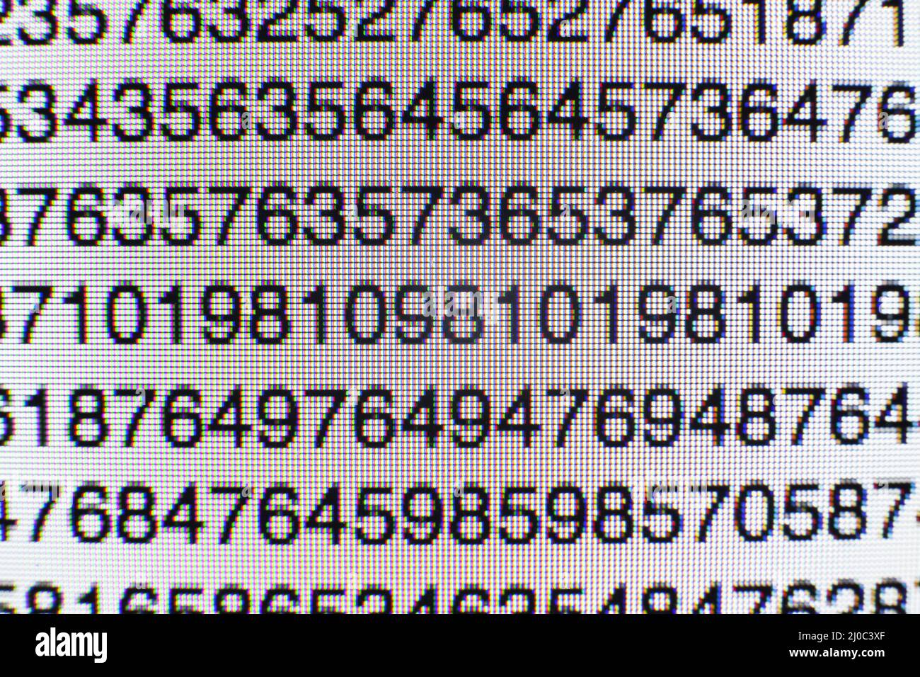 Digital numbers screen hi-res stock photography and images - Alamy