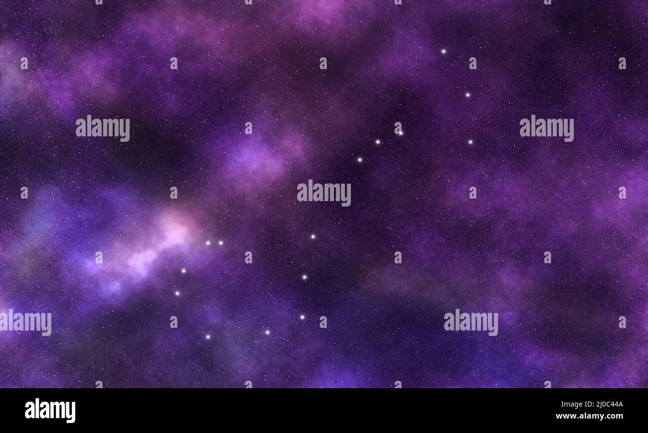 Scorpius star constellation, Night sky, Cluster of stars, Deep space, Scorpion Constellation Stock Photo