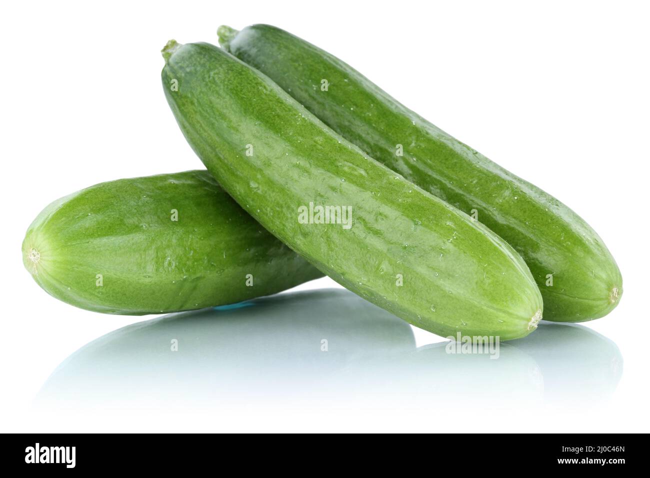 Cucumber Cucumbers Vegetables Fresh Exempt Isolated Stock Photo Alamy