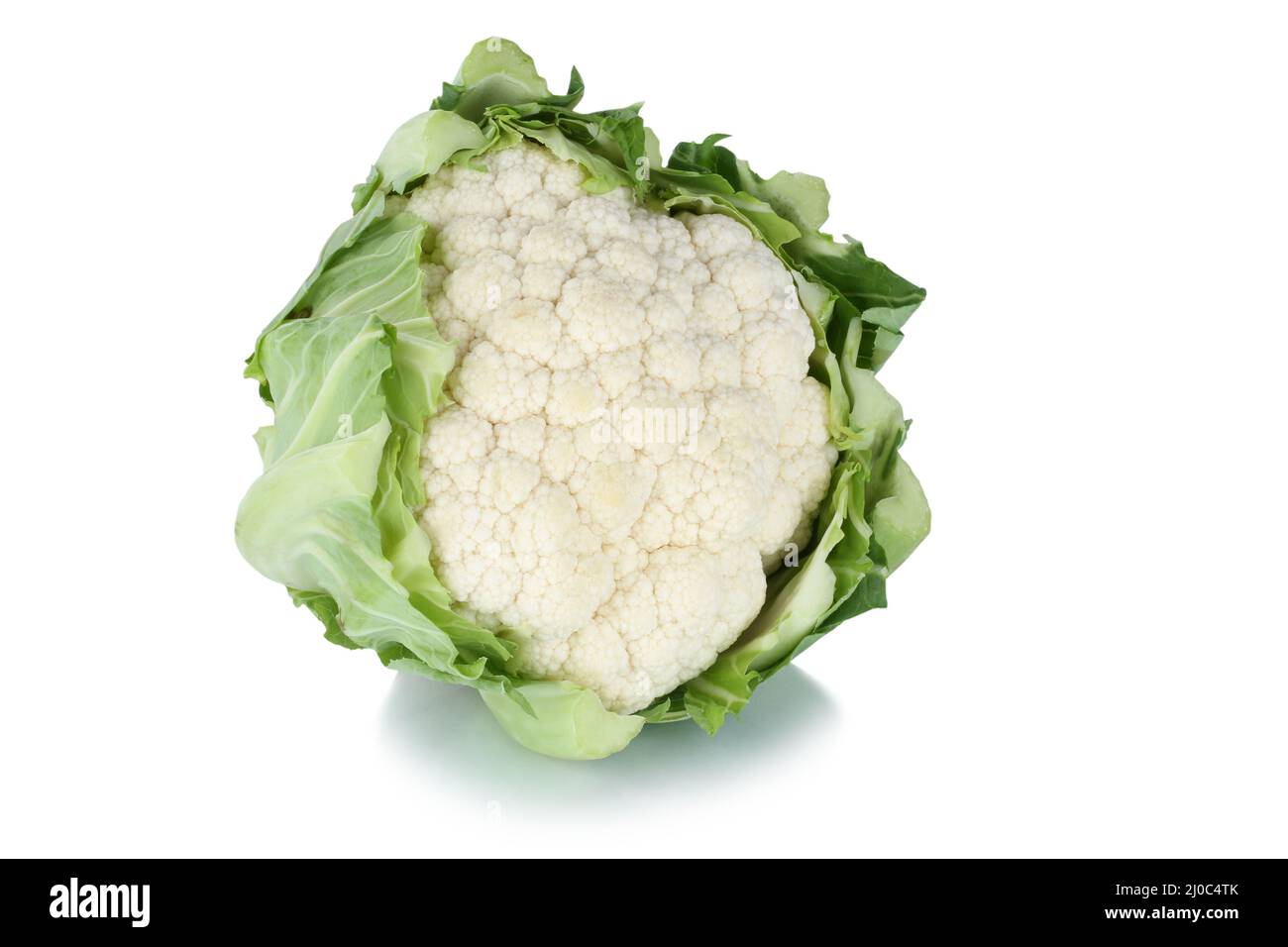 Cauliflower cropped isolated Stock Photo
