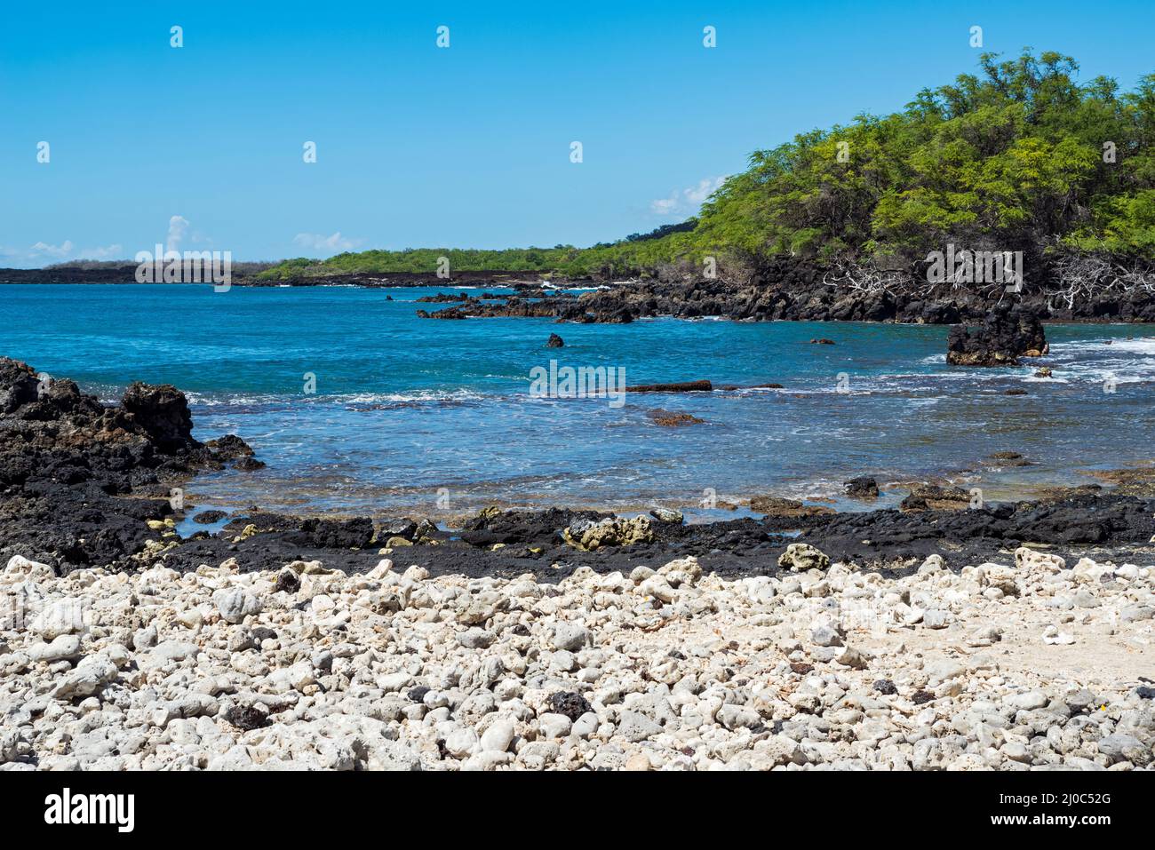 rocky coast of la perouse bay in southern maui Stock Photo