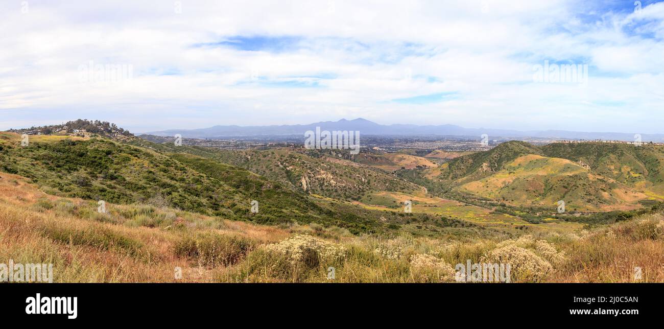 Aliso and Wood Canyons Wilderness Park hiking paths in Laguna Beach Stock Photo