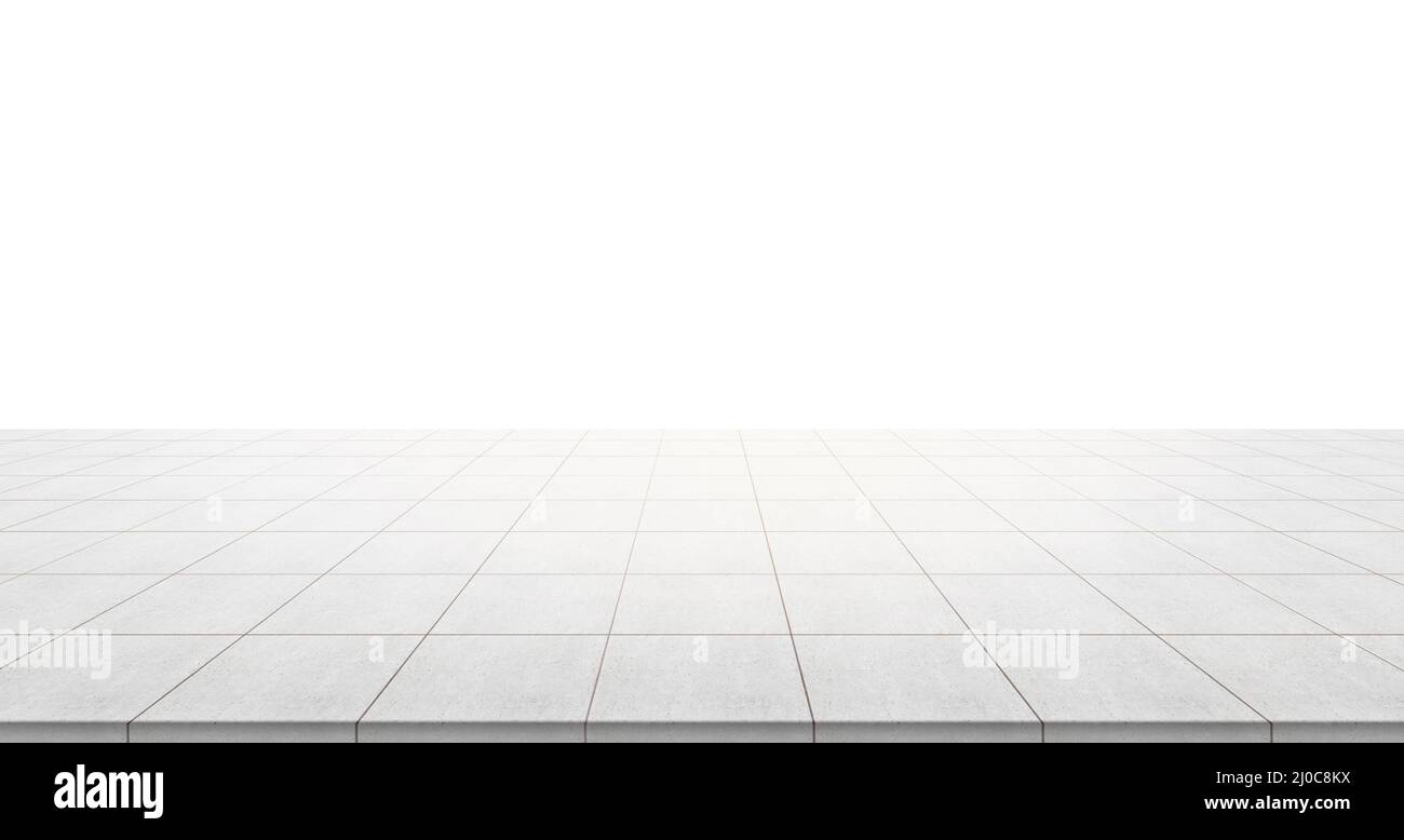 Business concept - Empty concrete floor top isolated on white ...