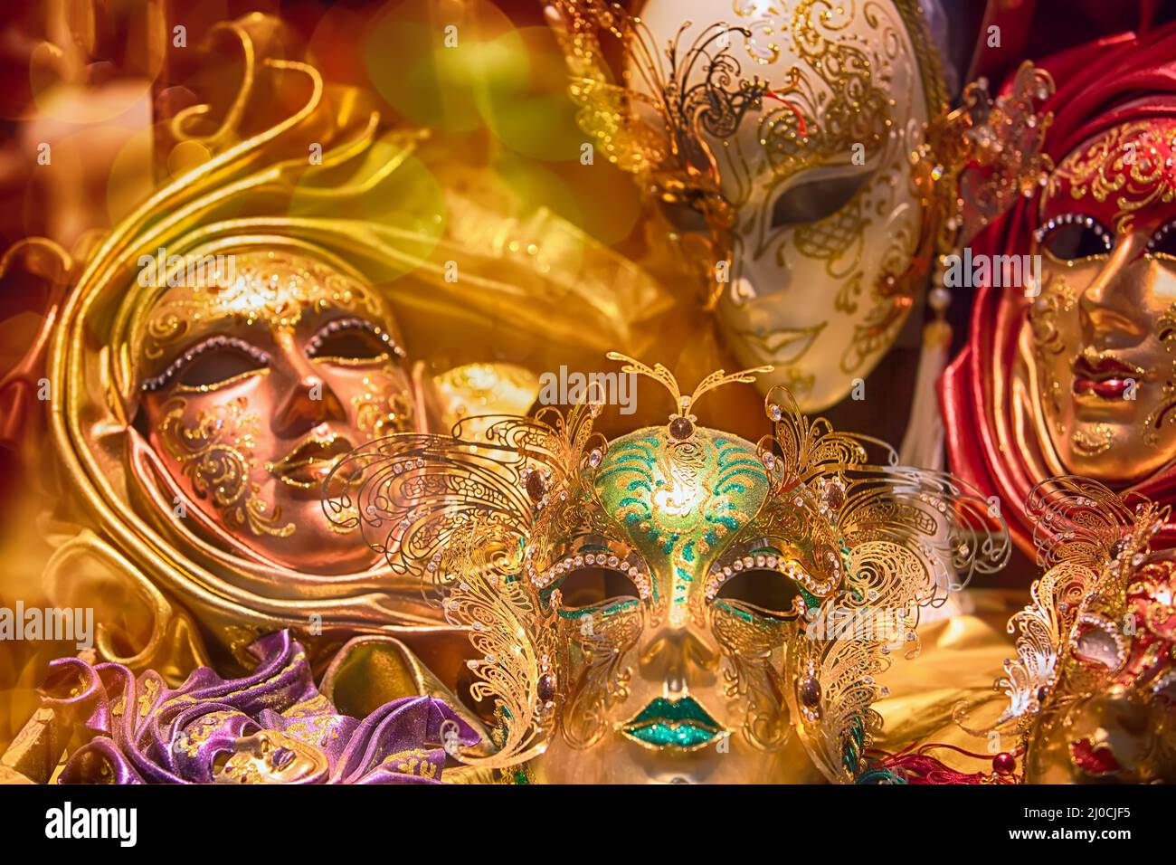 Traditional Venice mask - carnival symbol Stock Photo