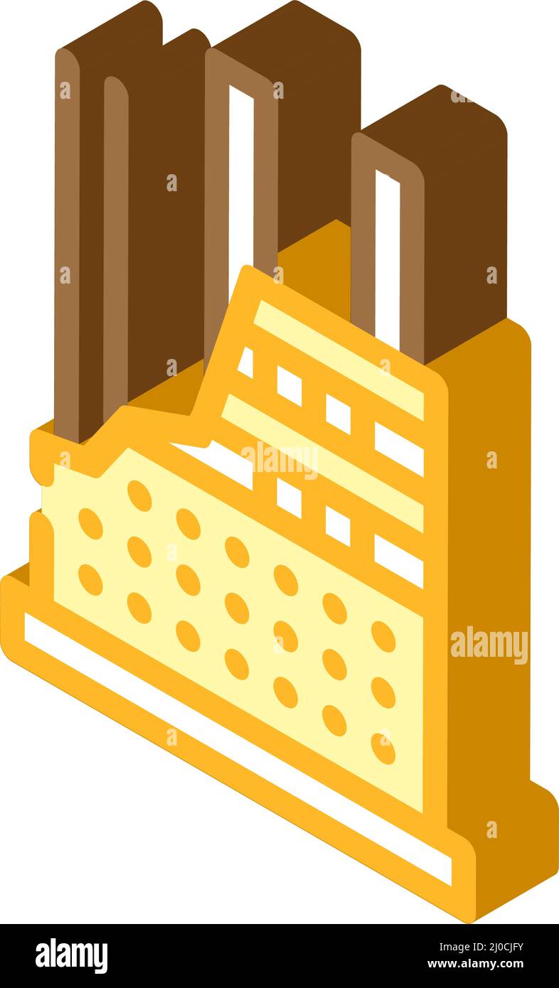unfinished house isometric icon vector illustration Stock Vector Image ...