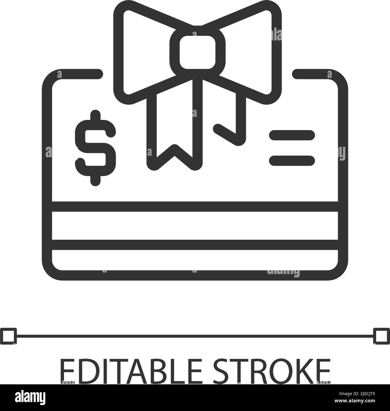 Gift cards pixel perfect linear icon Stock Vector Image & Art - Alamy