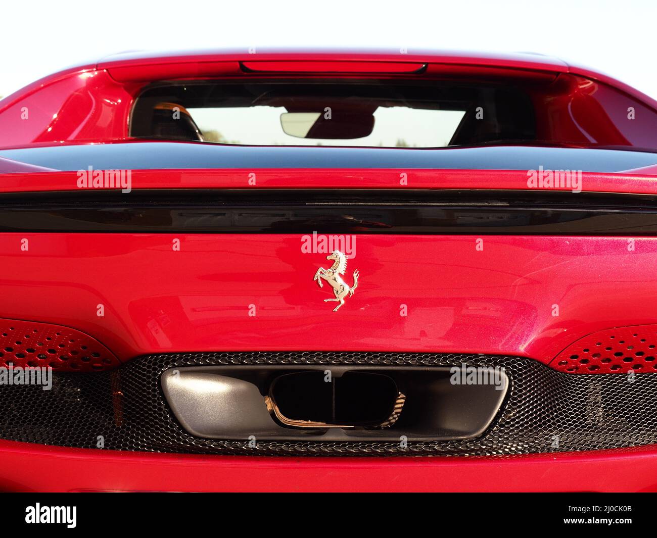 Ferrari 296 GTB Stock Photo