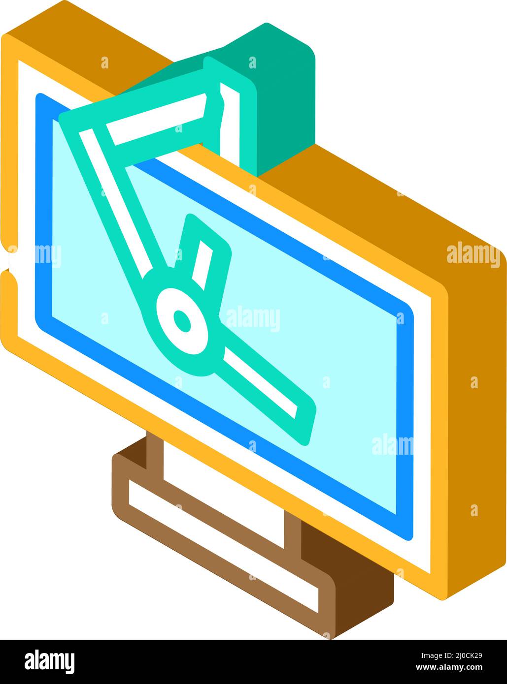 kuhlman architect equipment isometric icon vector illustration Stock ...