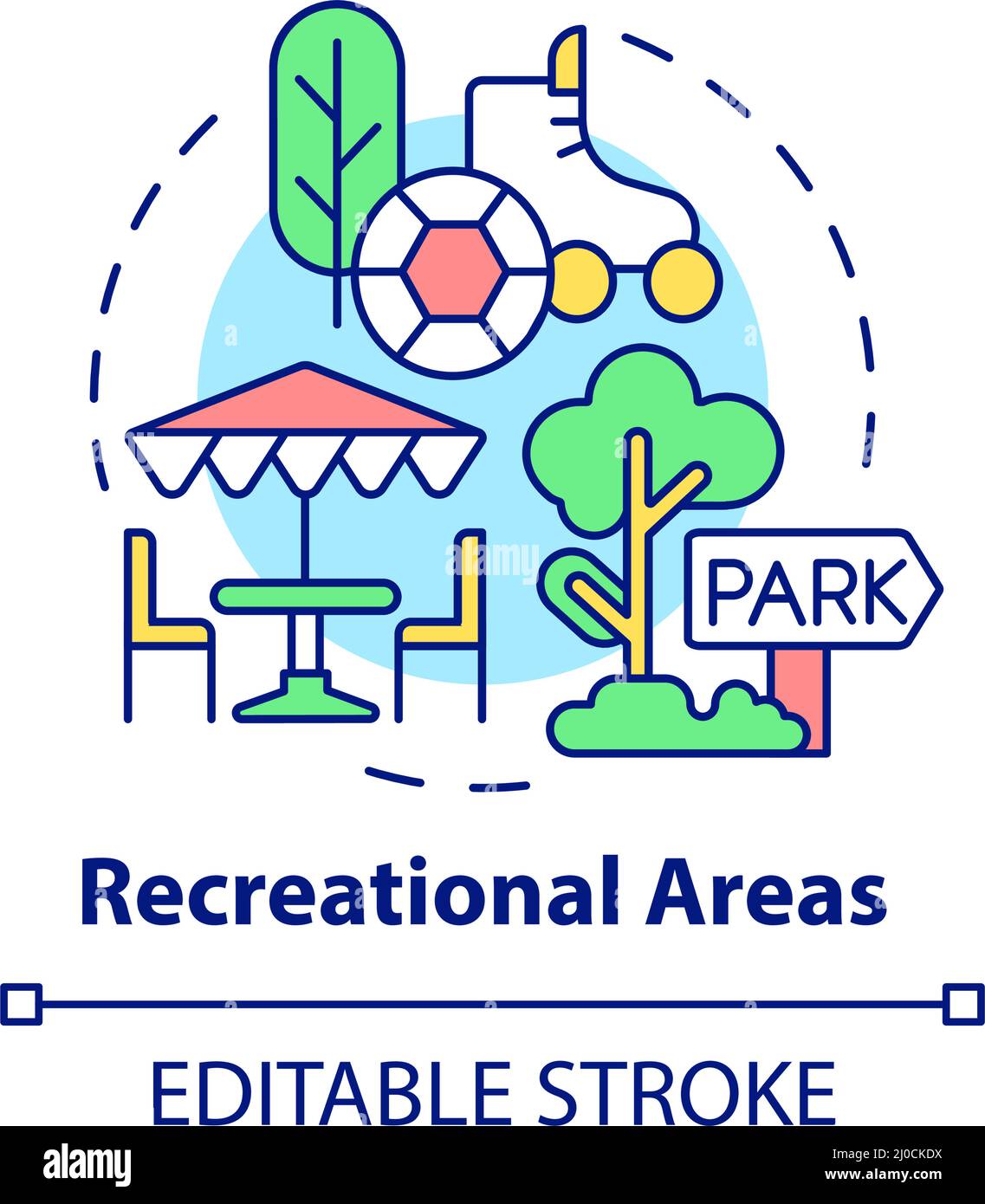 Recreational areas concept icon Stock Vector Image & Art Alamy
