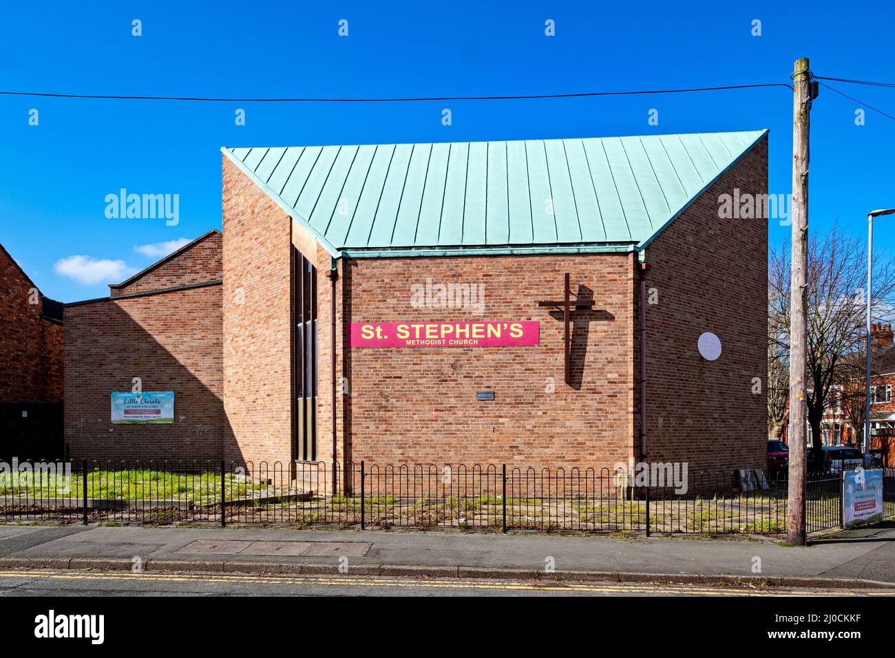 St Stephen's Methodist church in Crewe Cheshire UK Stock Photo
