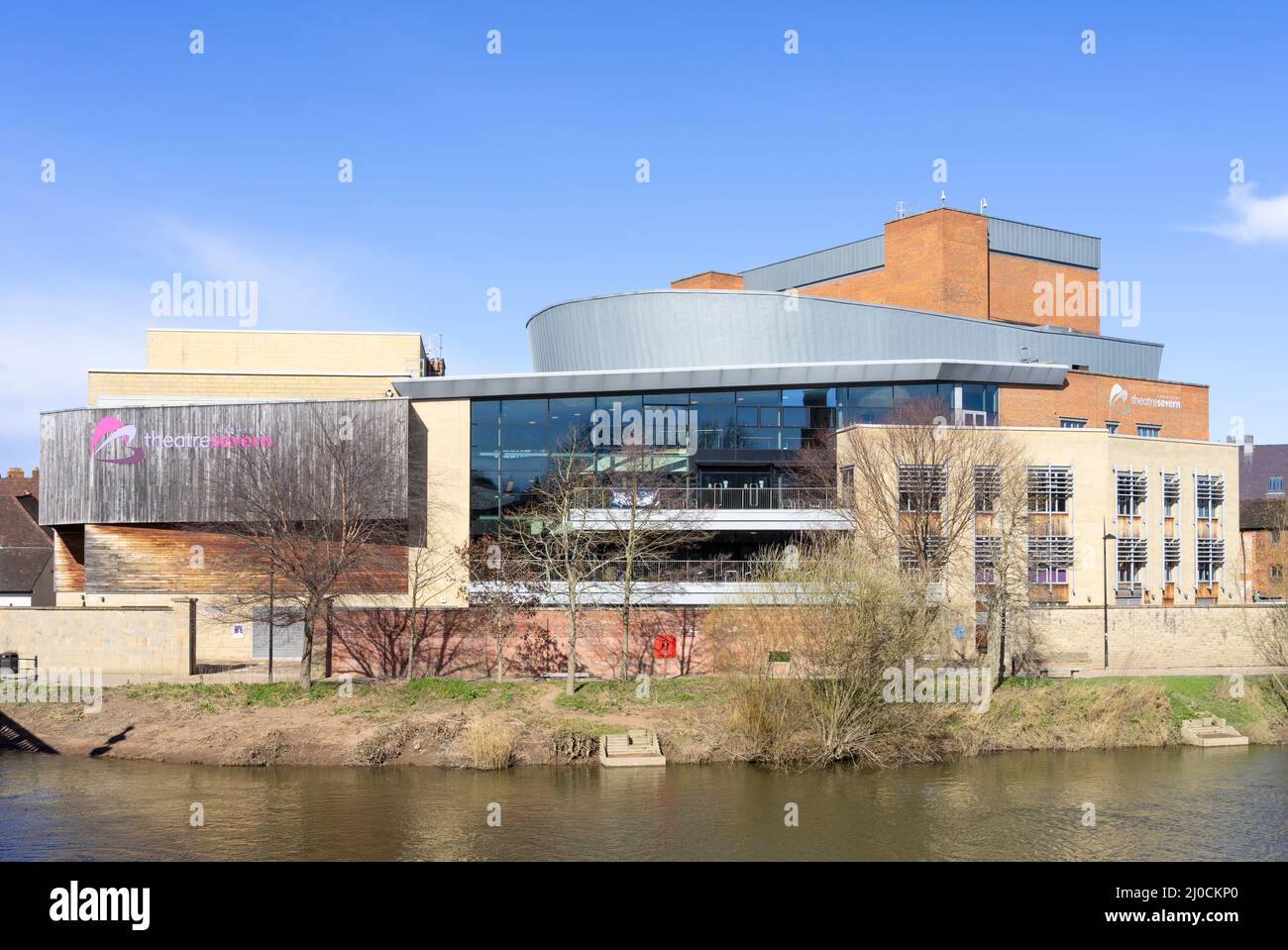 TheatreSevern or Theatre Severn Frankwell Quay by the River Severn Shrewsbury Shropshire England UK GB Europe Stock Photo