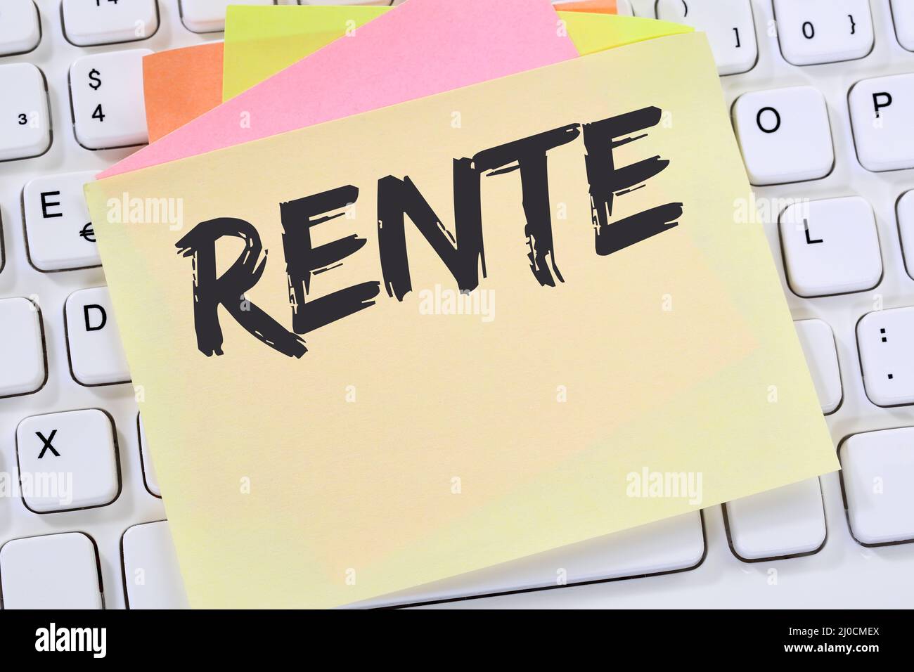 Reitrement Notepad Pension retirement note business concept Stock Photo - Alamy