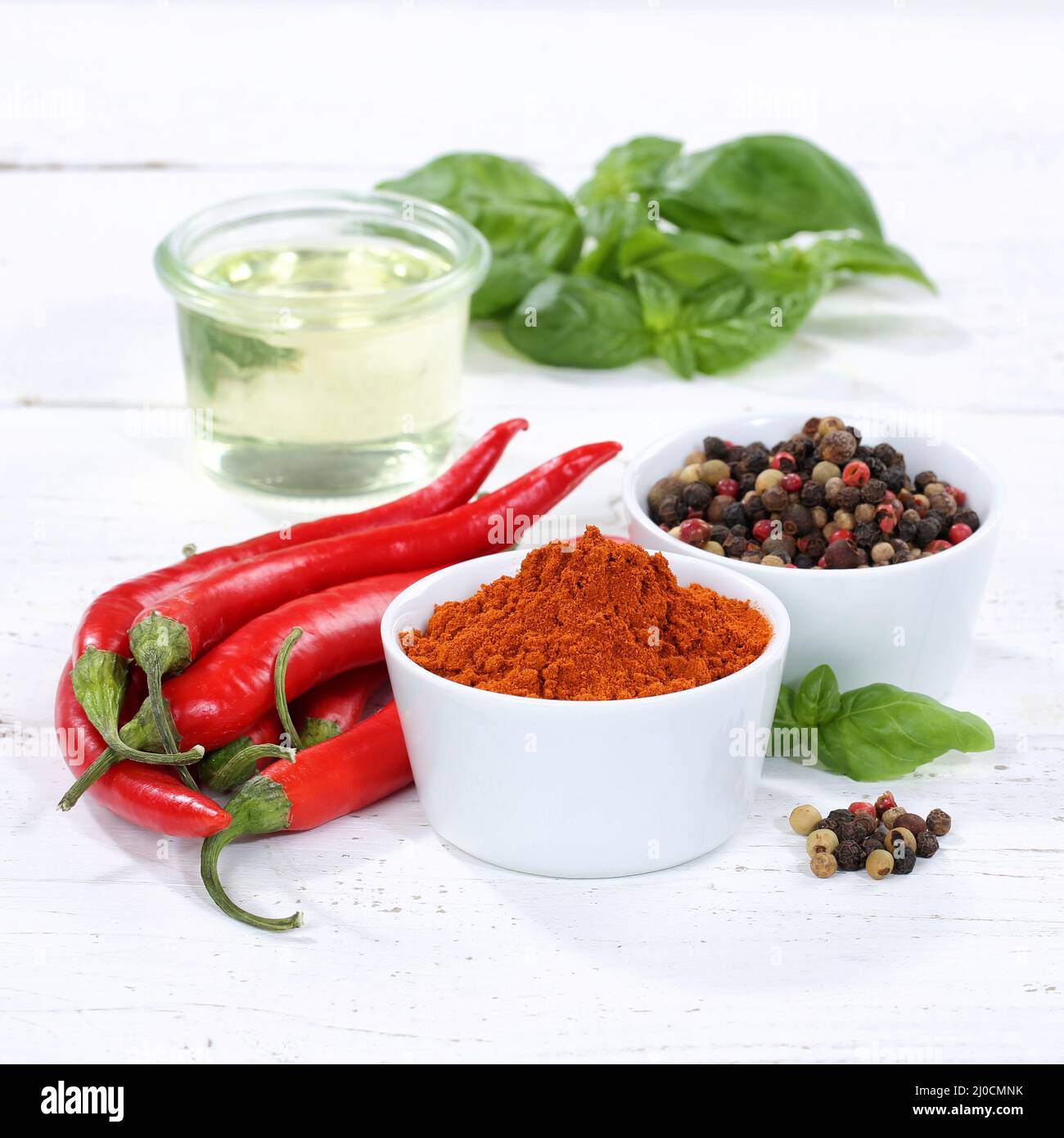Spices ingredients chili pepperoni hi-res stock photography and images ...
