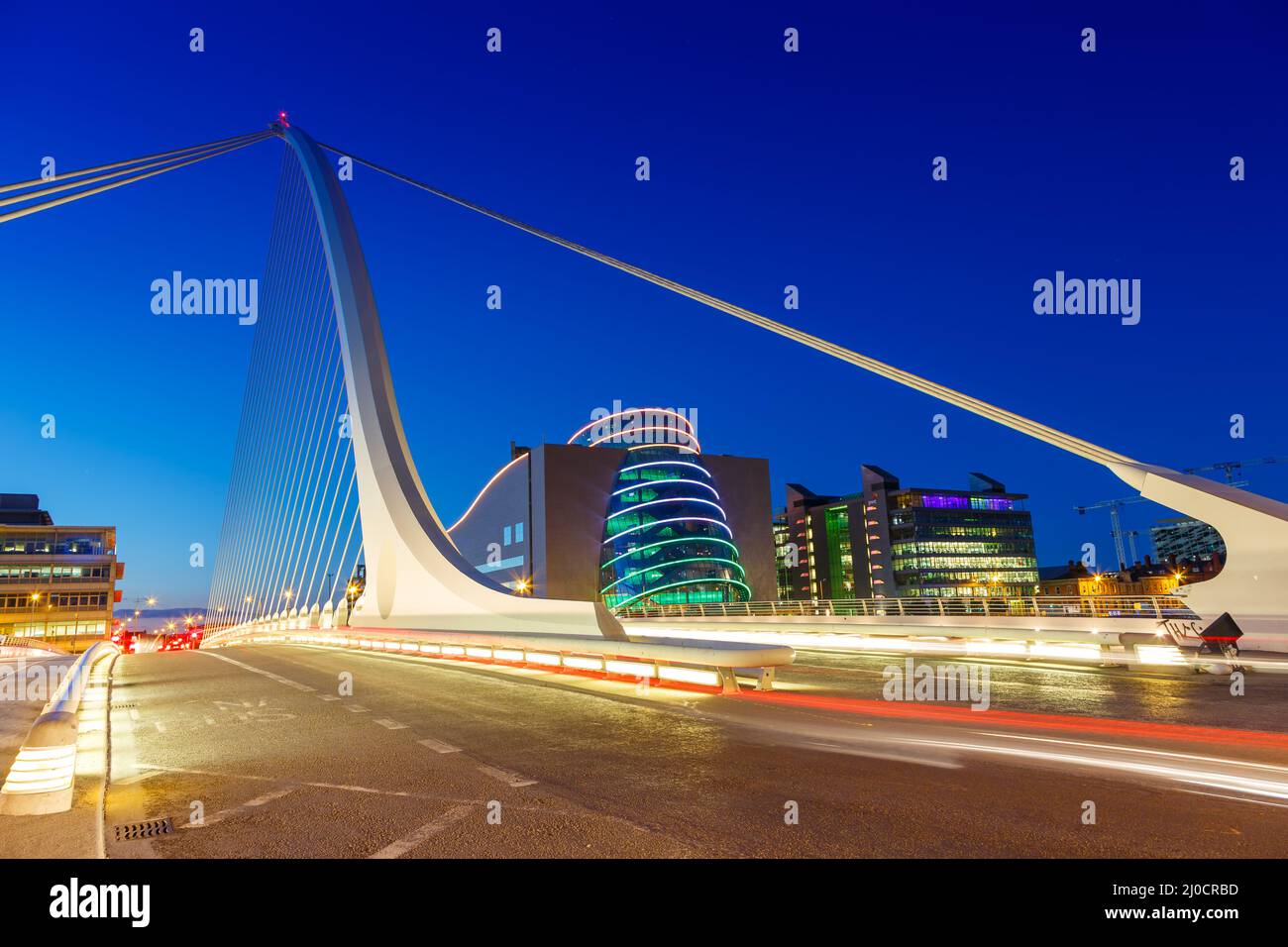 Dublin Ireland Samuel Beckett Bridge evening Stock Photo - Alamy