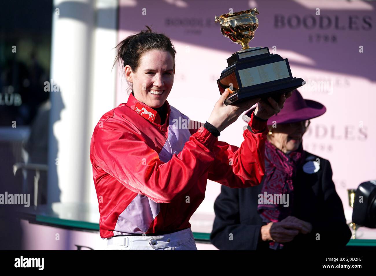 Jockey rachael blackmore celebrates hires stock photography and images