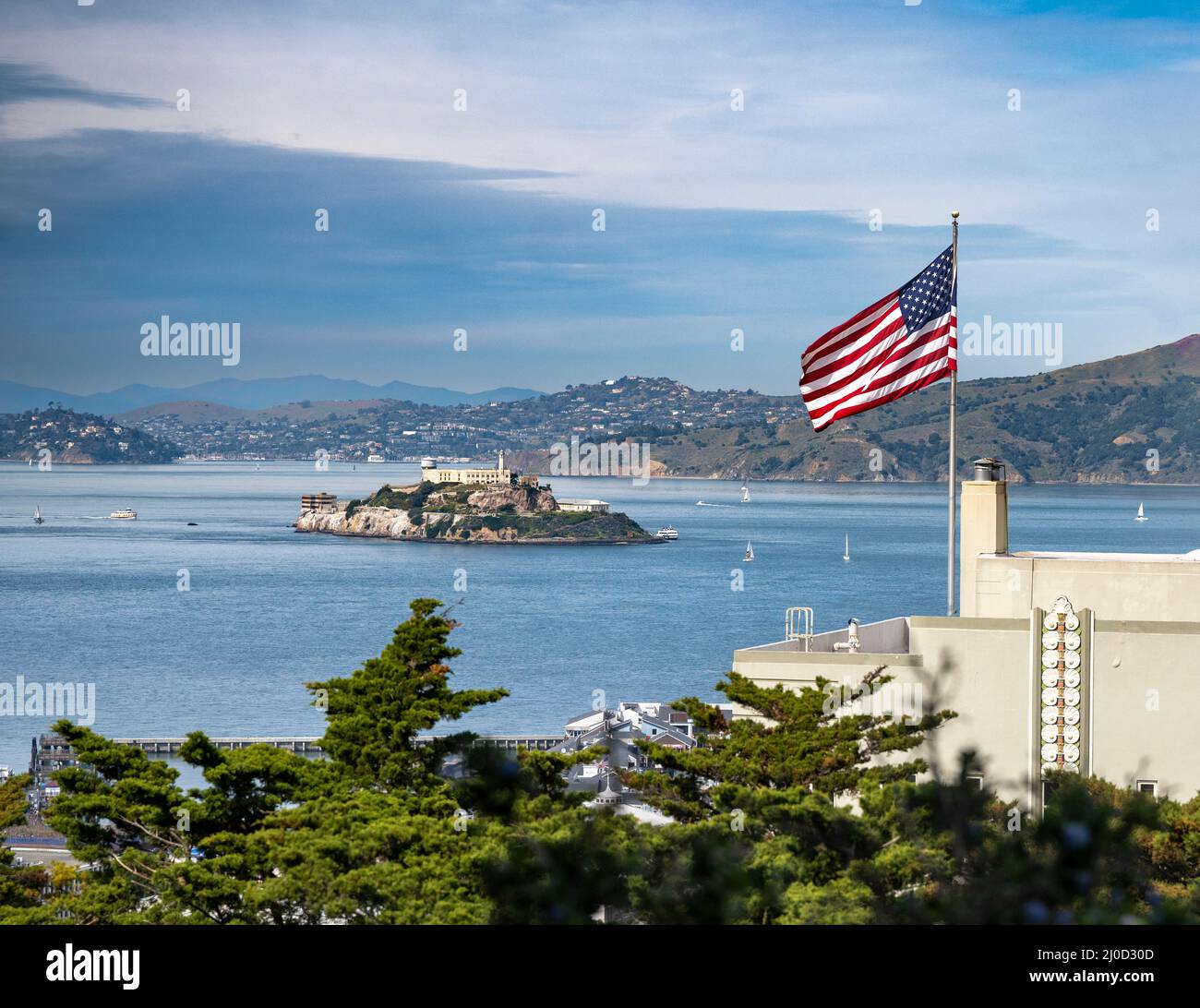 Alcatraz Island Prison. Stock Photo