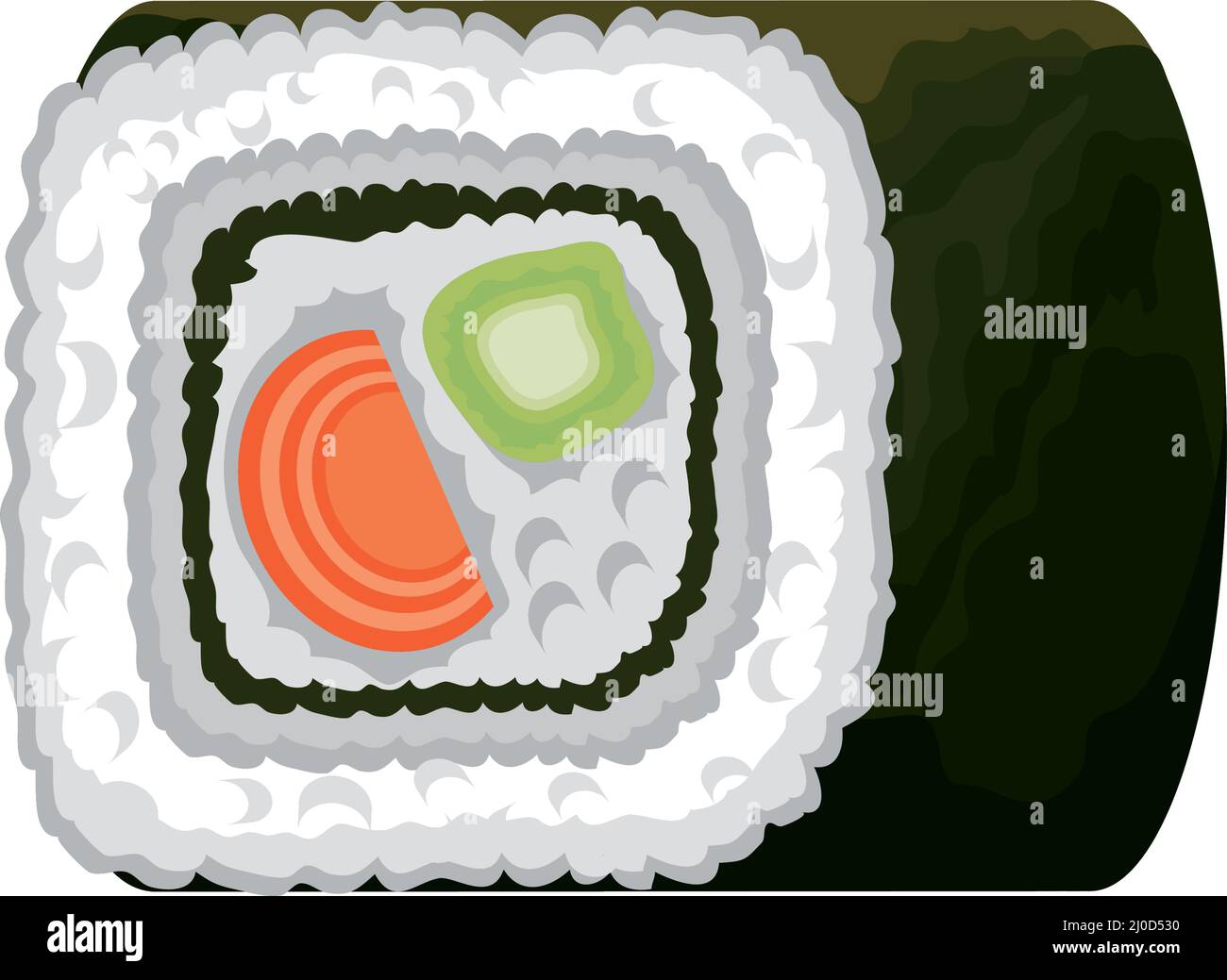 sushi roll japanese Stock Vector Image & Art - Alamy
