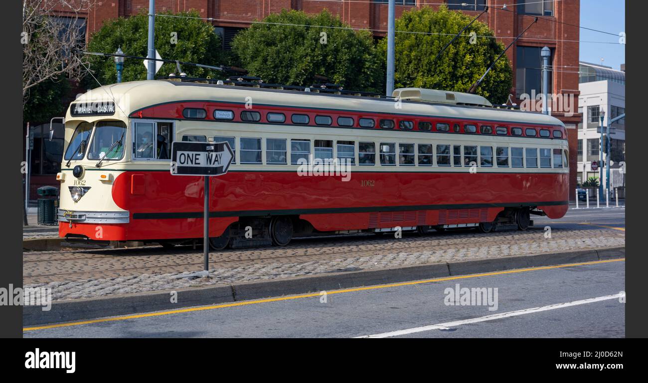 Trolley bus, San Francisco Stock Photo Alamy