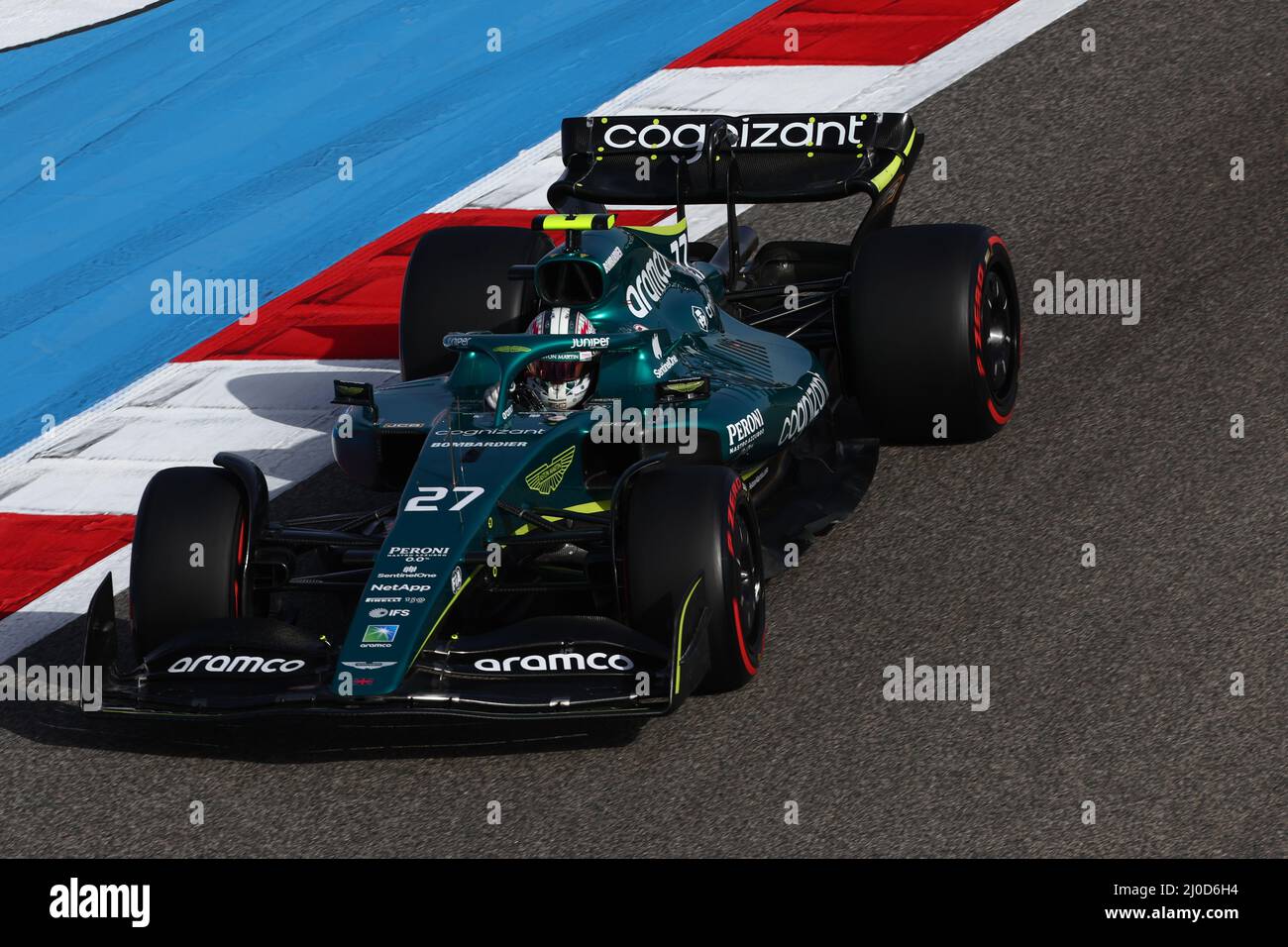 Sakhir, Bahrain. 18th Mar, 2022. Nico Hulkenberg (GER) Aston Martin F1 Team Reserve Driver AMR22. 18.03.2022. Credit: XPB Images Ltd/Alamy Live News Stock Photo