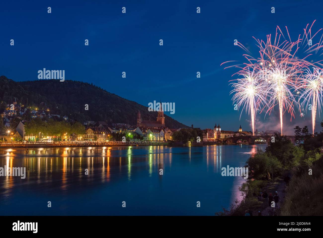 Heidelberg Castle - Castle illumination. Heidelberger Schloss