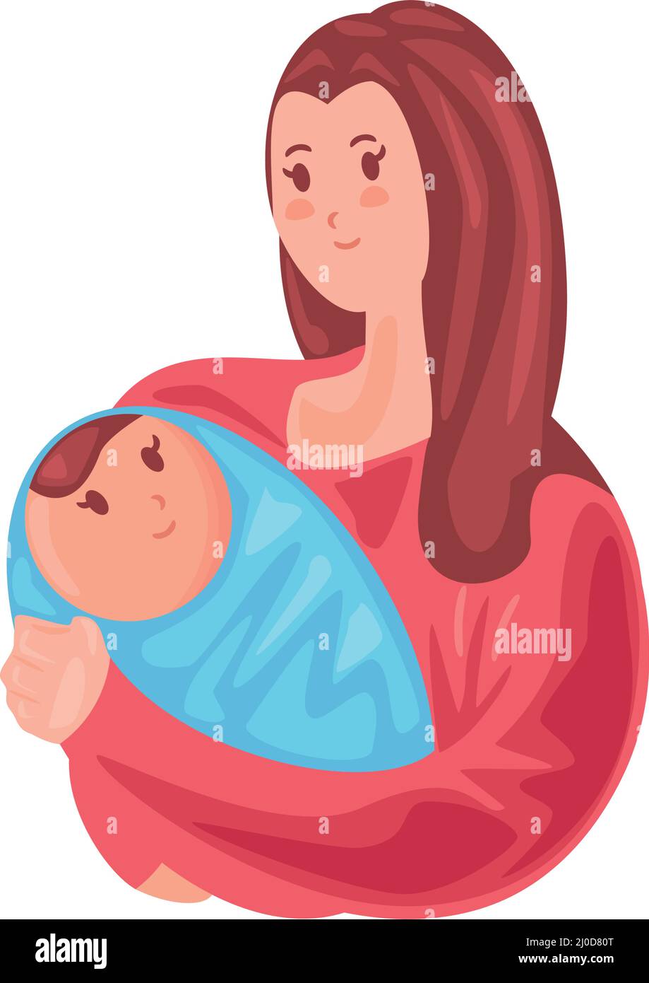 mother and baby Stock Vector Image & Art - Alamy