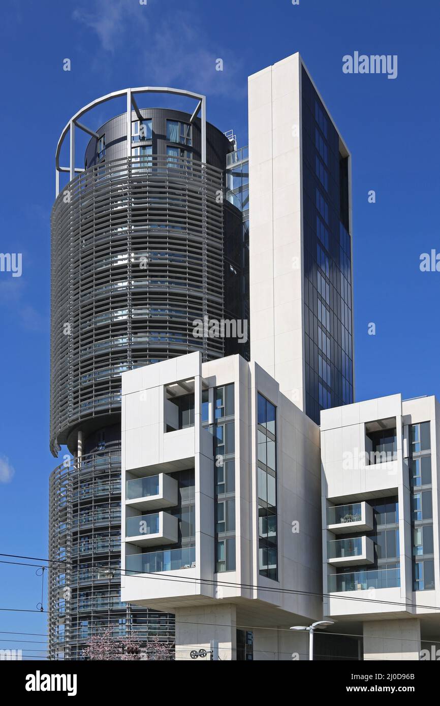 The new City North residential development in Finsbury Park, London, UK