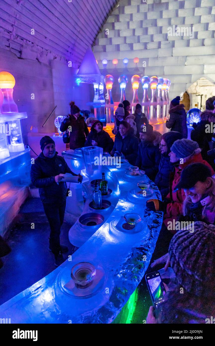 Aurora Ice Museum, Chena Hot Springs Resort, Alaska Stock Photo Alamy