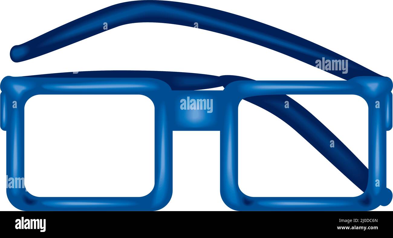 blue eyeglasses icon Stock Vector Image & Art - Alamy