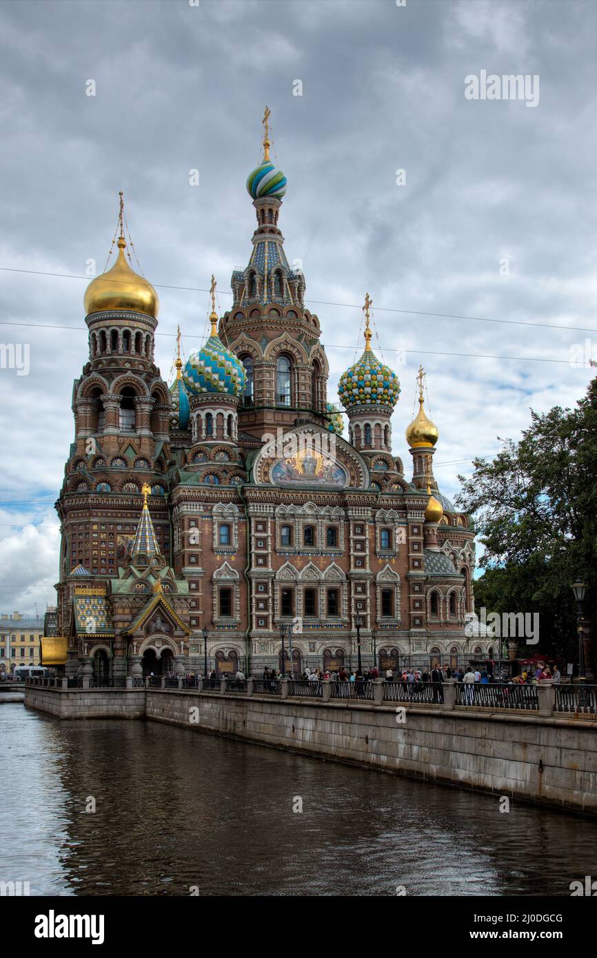 Saint Petersburg - Church of the Savior on Spilled Blood Stock Photo ...