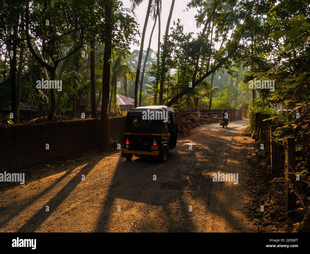 Malvan, INDIA - December 19, 2021 : Indian villager driving an auto ...