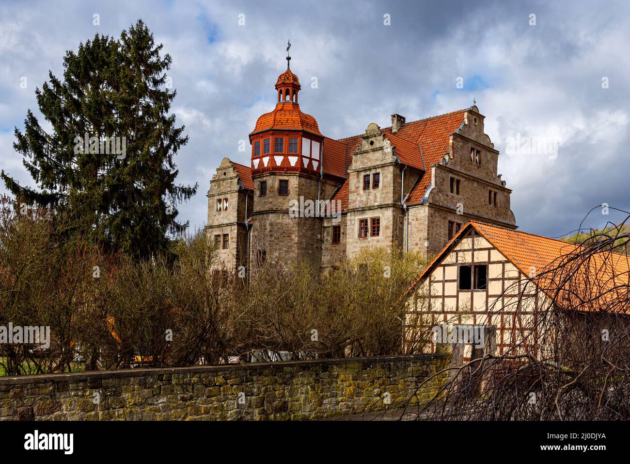 The Renaissance Castle of Nesselröden in Hesse Stock Photo - Alamy