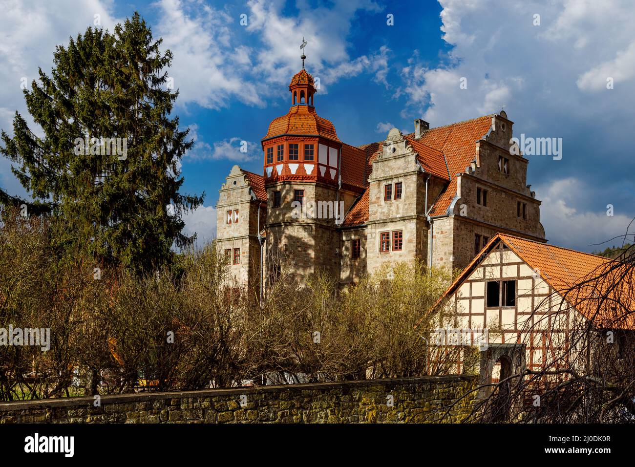The Renaissance Castle of Nesselröden in Hesse Stock Photo - Alamy