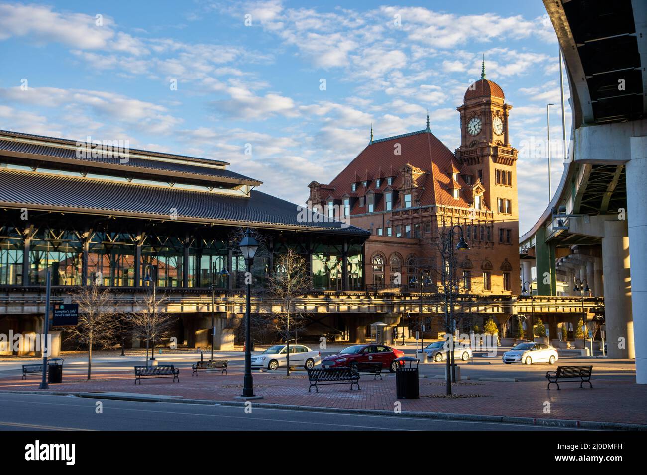 Richmond Main Street Station Clock Tower Stock Photo Alamy