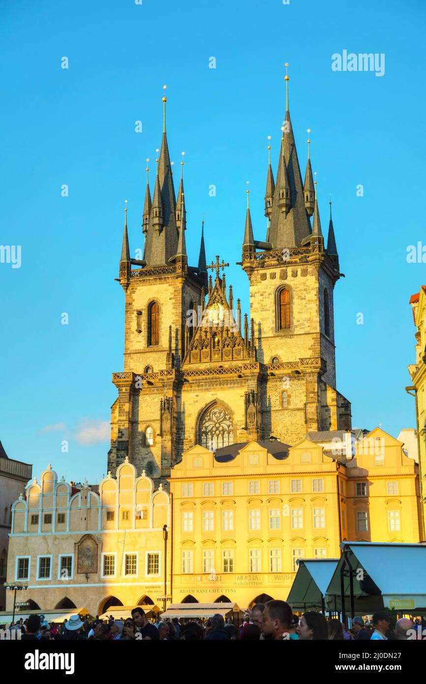 Old Town Square in Prague Stock Photo