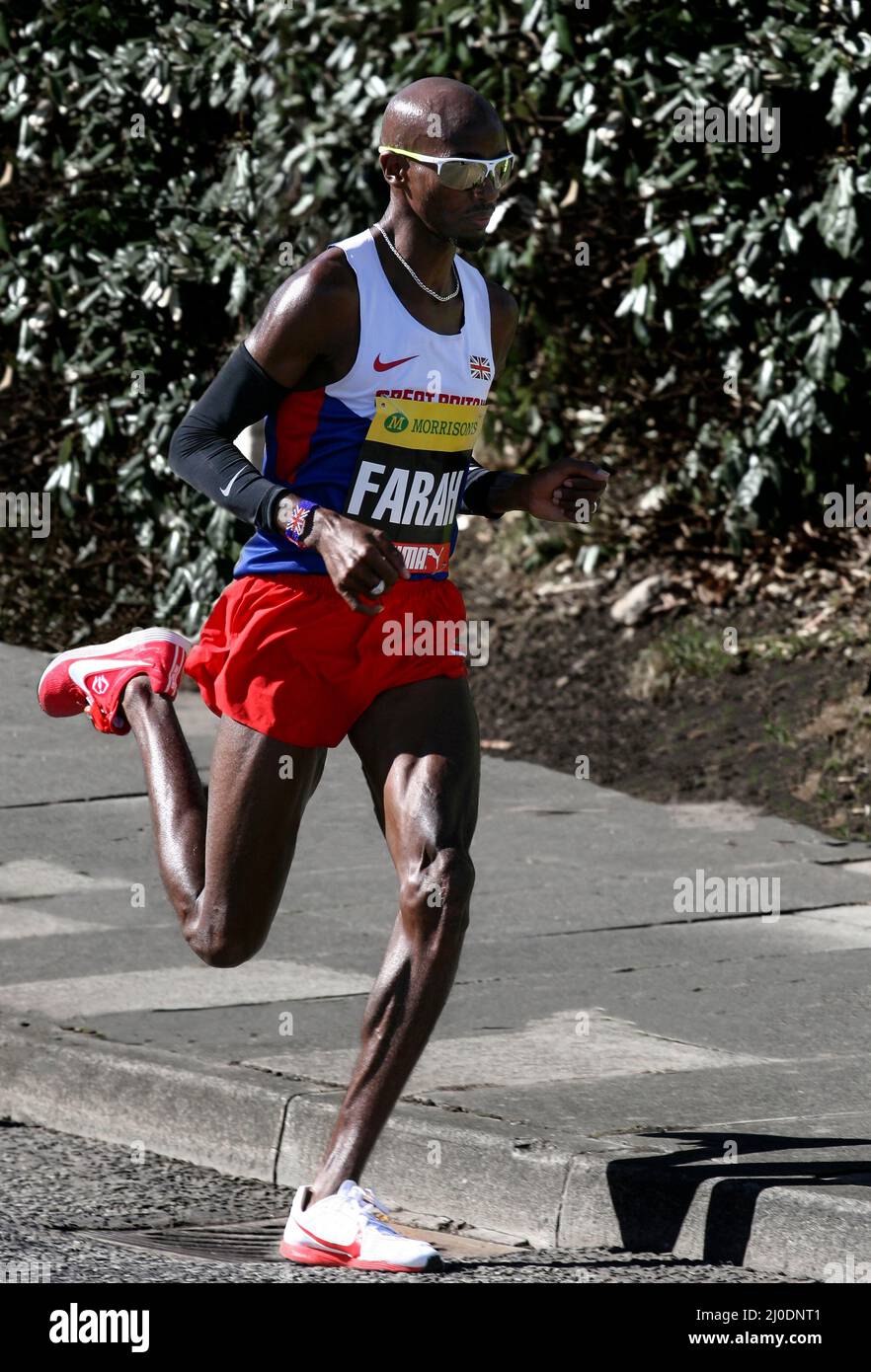 Mo Farah (Great North Run) Stock Photo