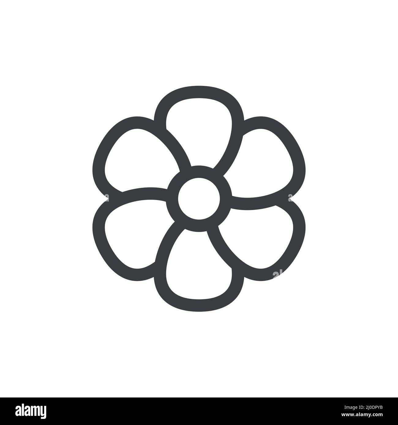 Flower line icon. Trendy outline flower symbol. Beautiful linear plant ...