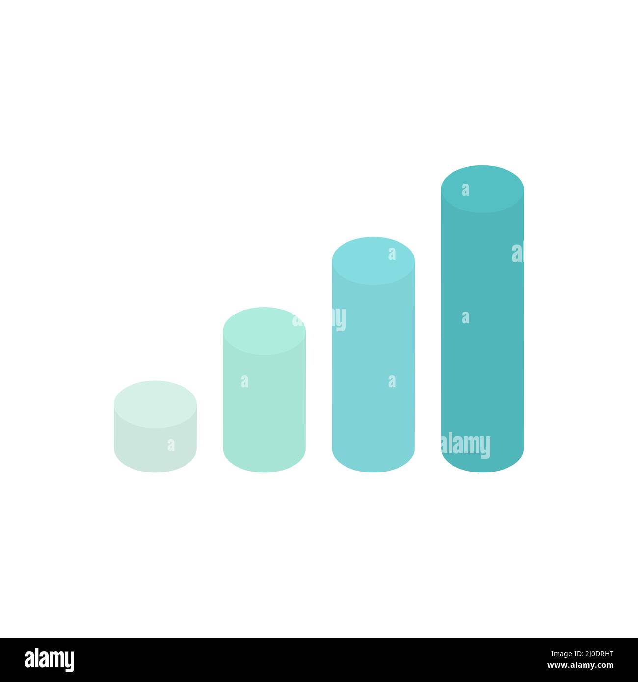 Isometric graph, pyramid and pie chart set. Business colorful analysis