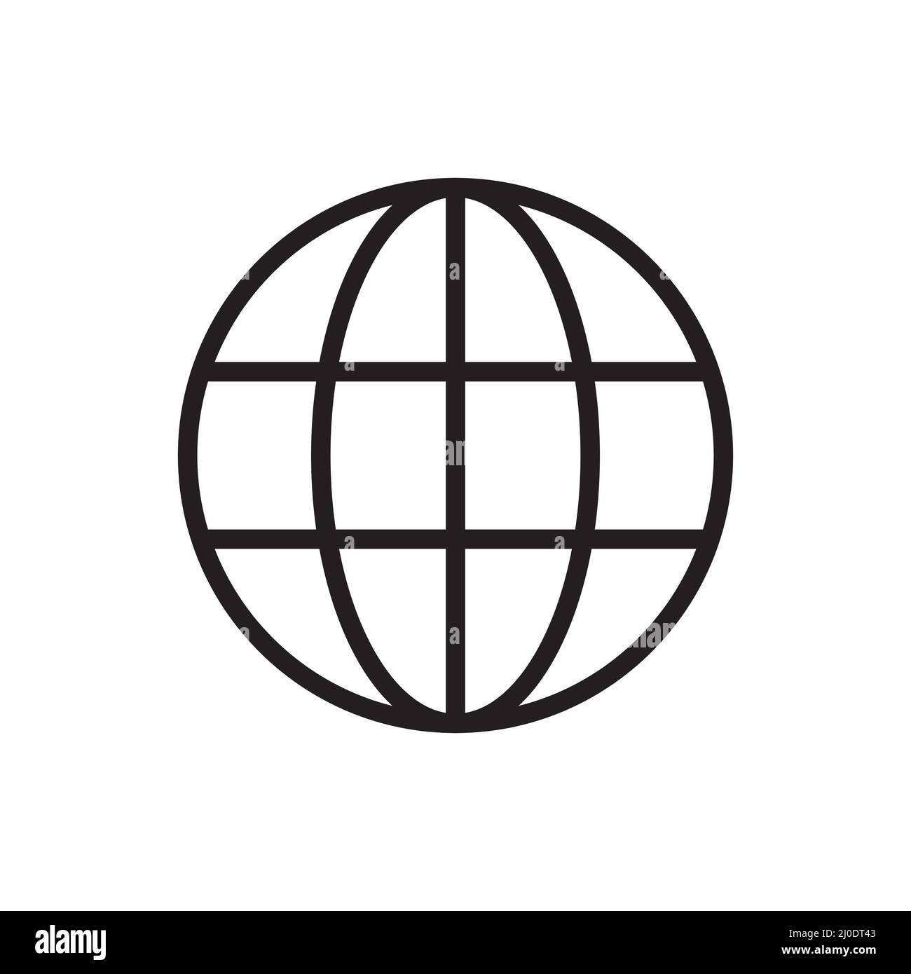 Website Globe Icon Vector