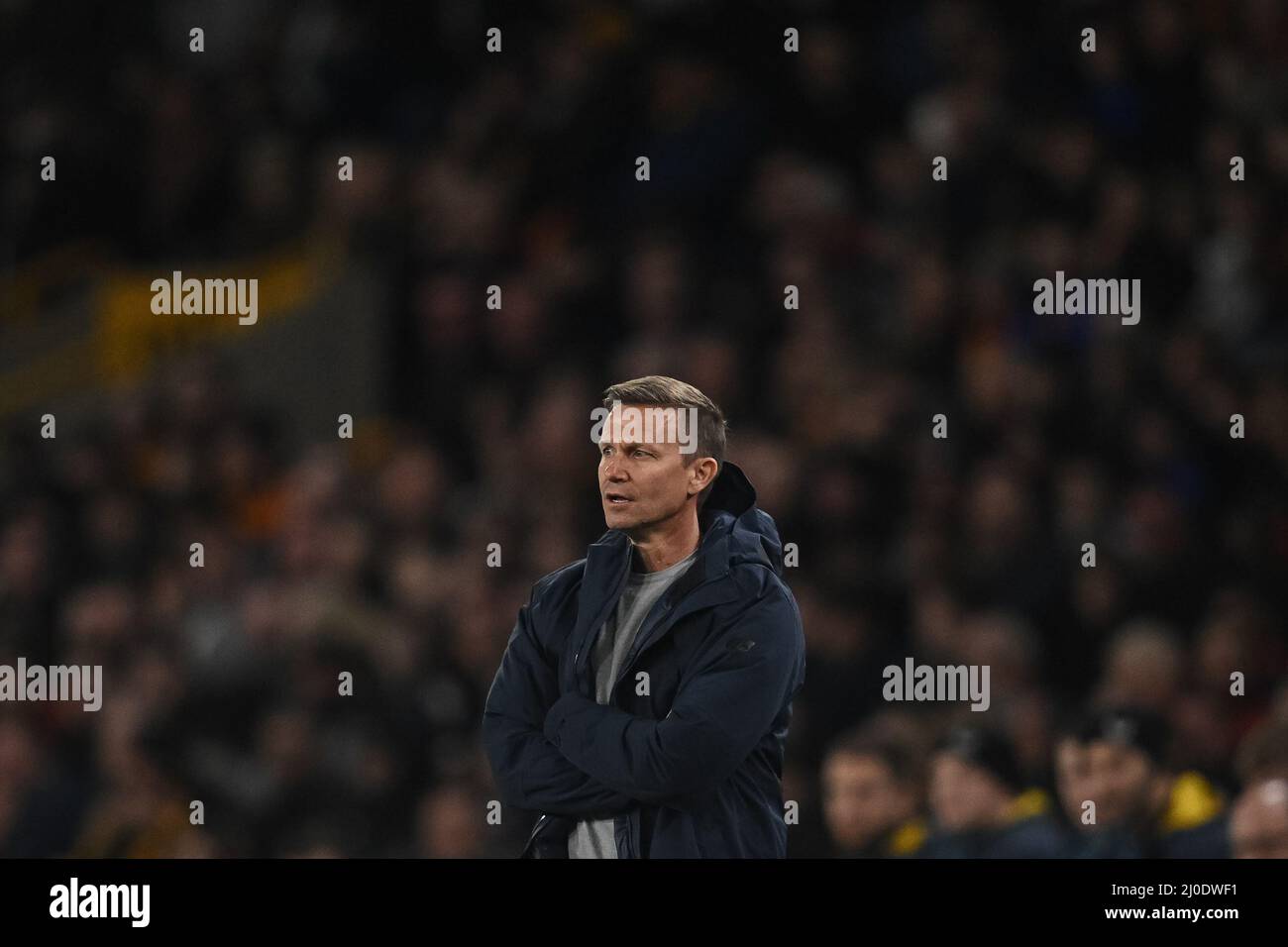 Jesse Marsch manager of Leeds United during the game Stock Photo Alamy