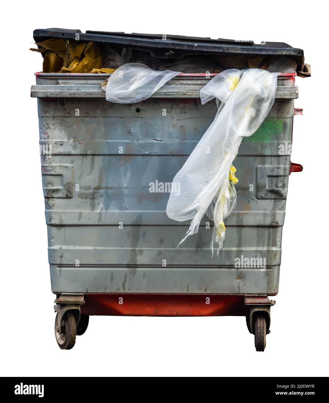 Isolated Trash Can Or Bin Stock Photo