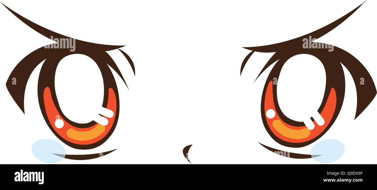 anime angry eyes Stock Vector Image & Art - Alamy