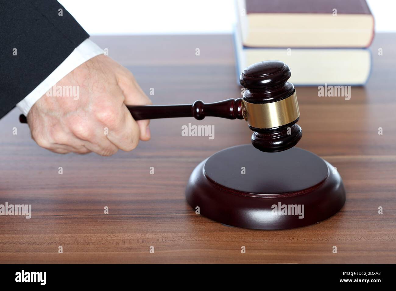 Lawyer and court Stock Photo