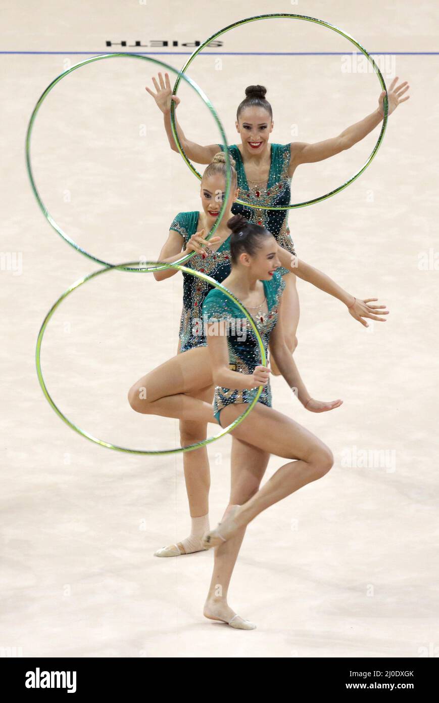 Team Bulgaria Rhythmic Gymnastics Stock Photo Alamy
